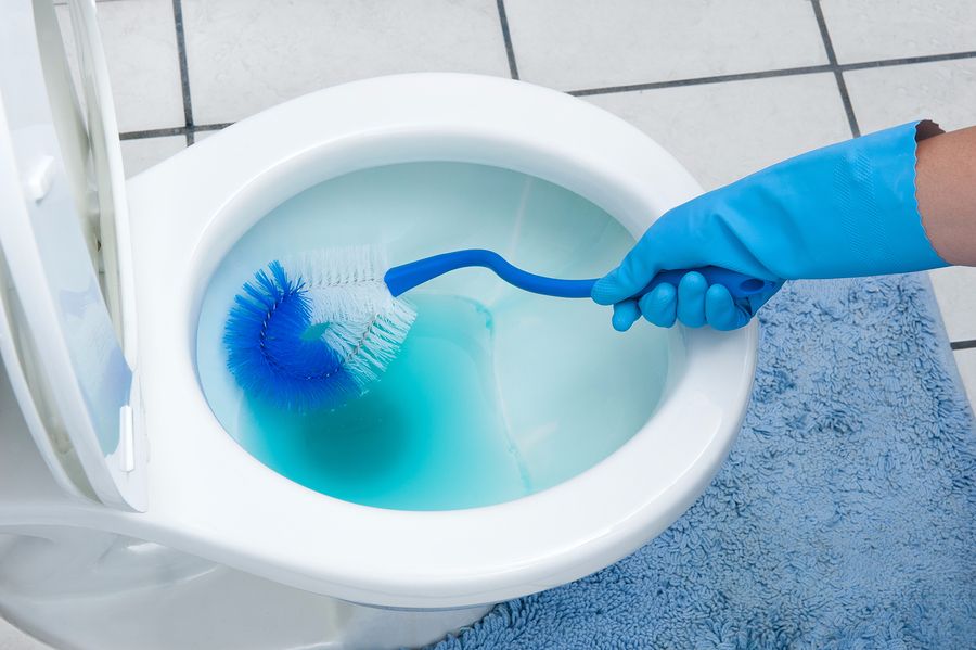 How to clean a toilet bowl fast.