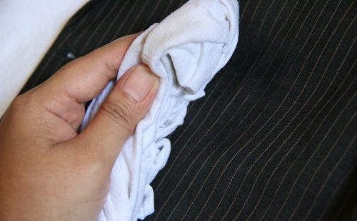 How to wash a stale grease stain on pants