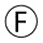 Circle with the inscribed letter F